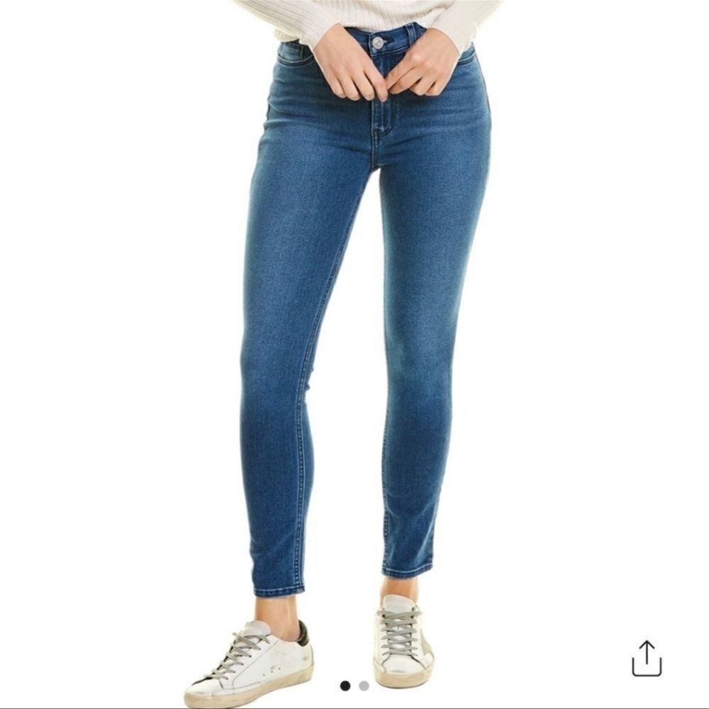 Hudson Jeans Women’s Blair High-Rise Ankle Super Skinny Cut Jean Blue Size 26
